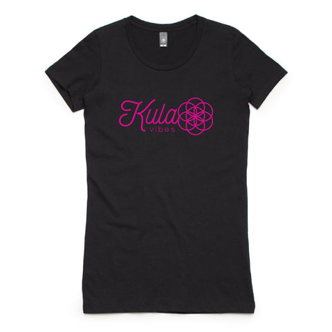 Kula Vibes Magenta Girls Tee
