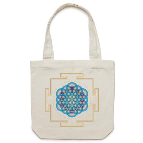 Flower of Life AS Colour - Canvas Tote Bag